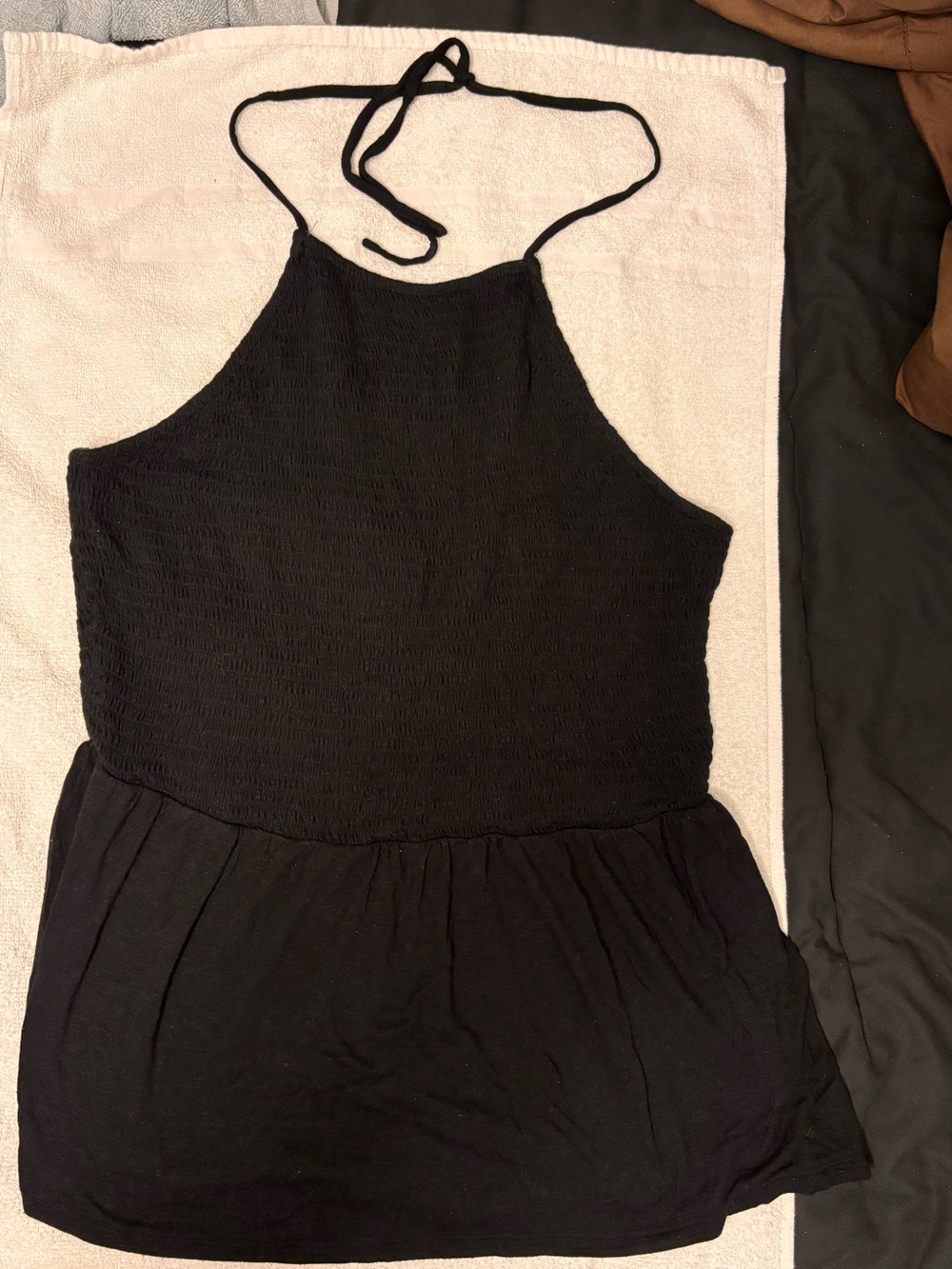 Black Halter Neck Casual top